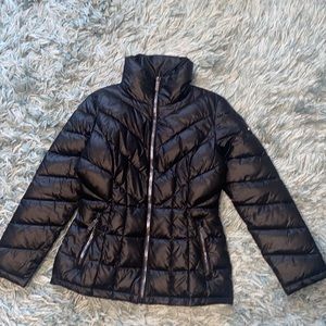 Womens Black Medium Coat. Kenneth Cole. Great Used Condition